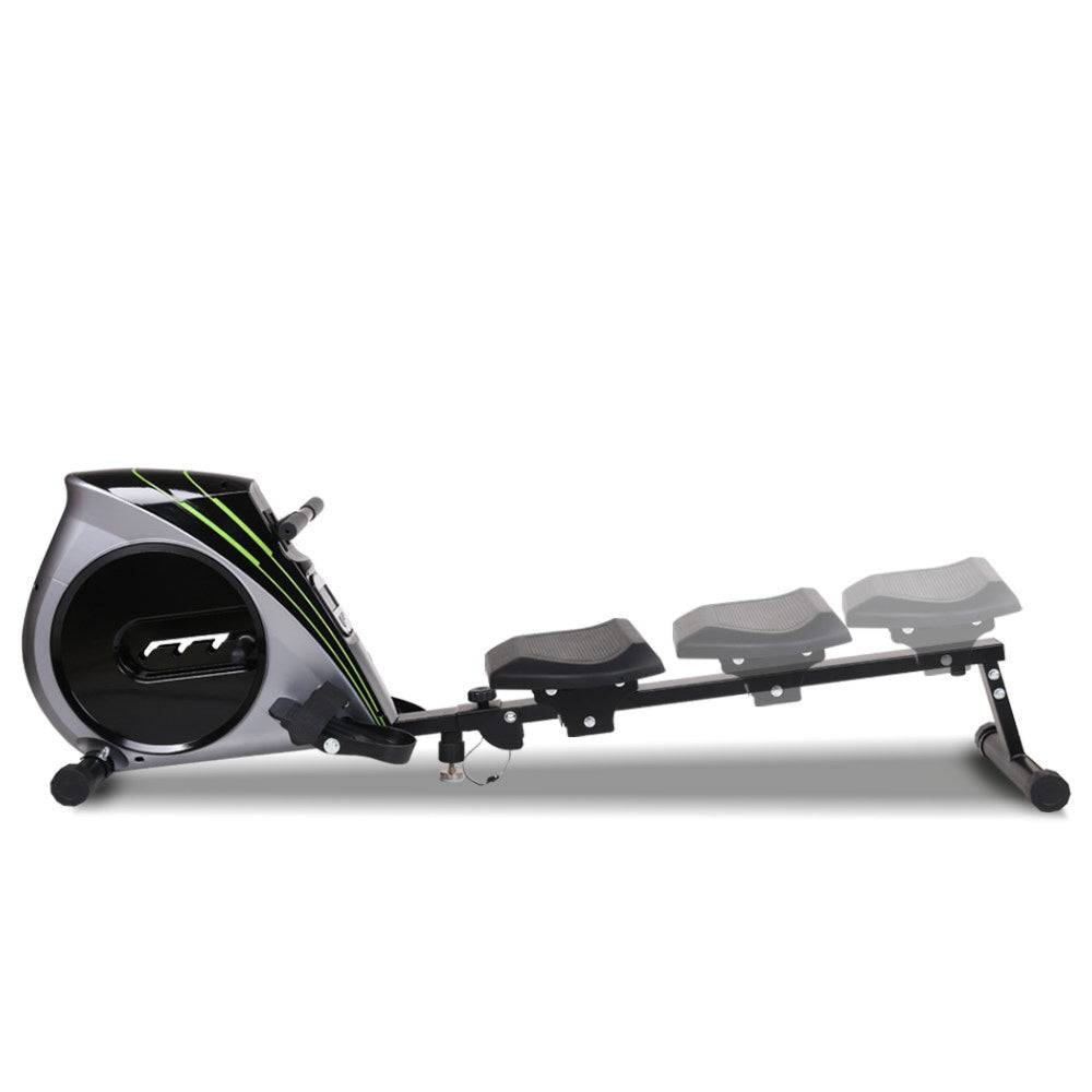 Rowing Exercise Machine Rower Resistance Home Gym - Grey