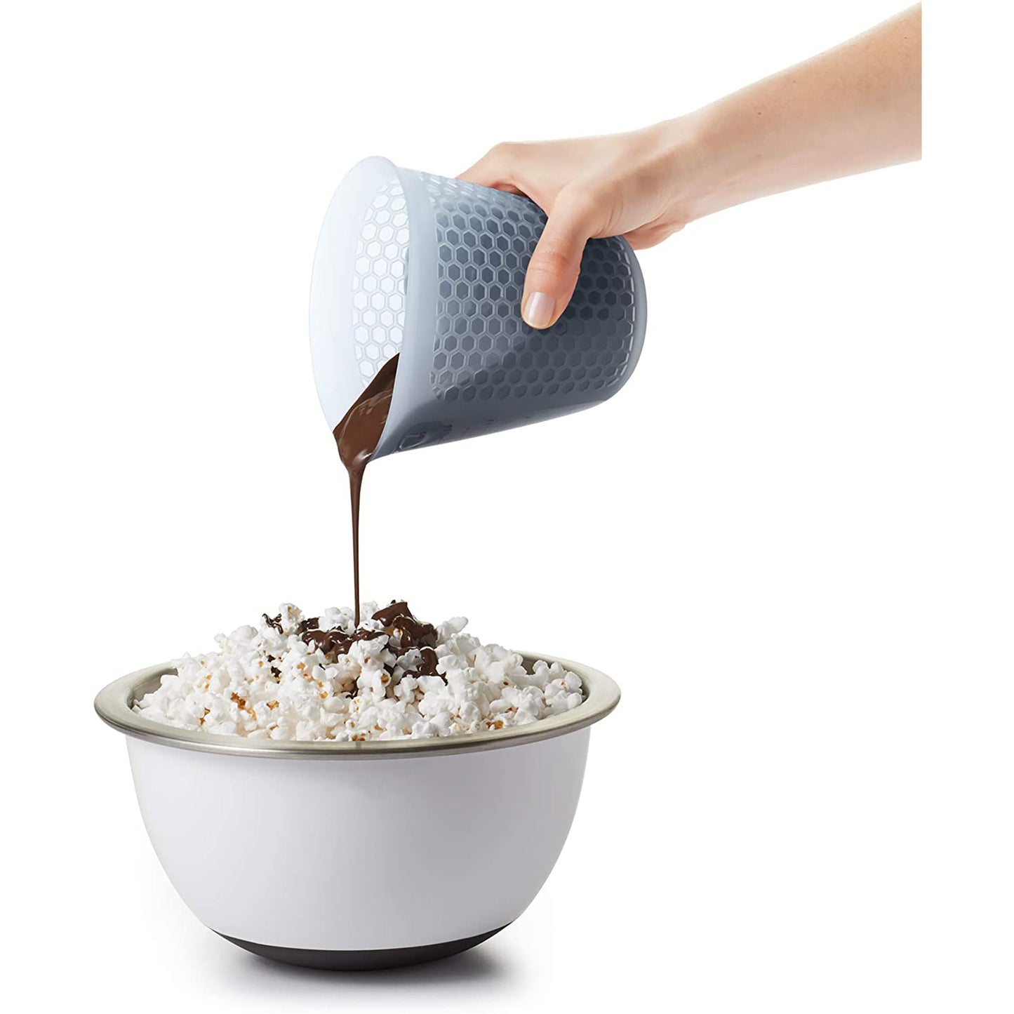 Silicone Clear Squeeze and Pour Measuring Cup 500 ML - White