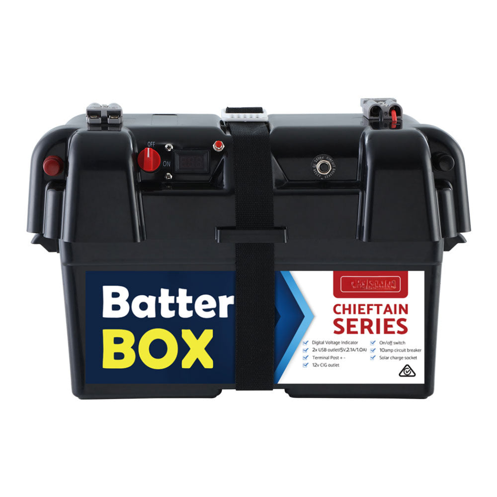 Universal Battery Box Camping Portable Large USB AGM - 12V