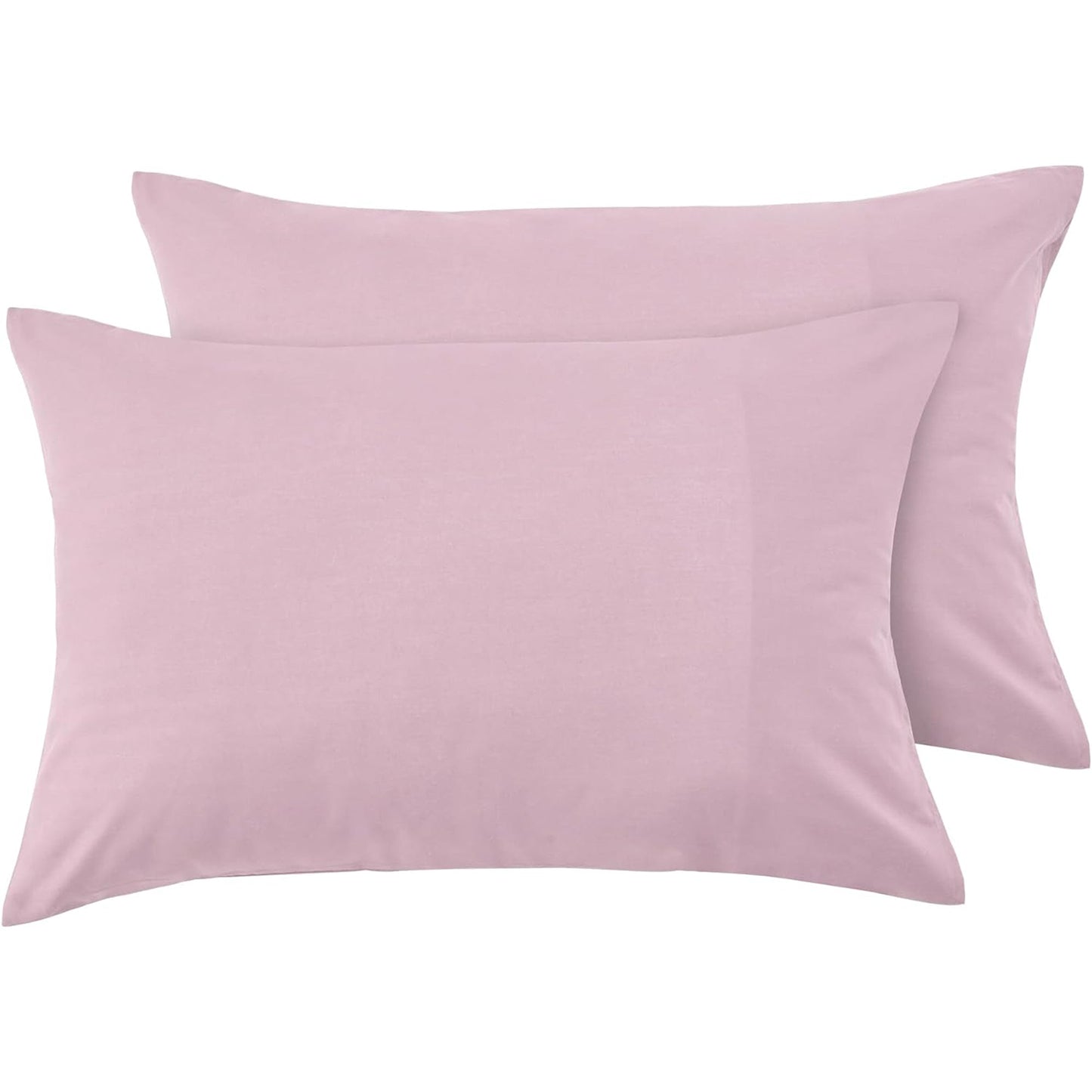 Envelope Closure Soft and Breathable 1000TC Cotton Blend Pillowcases - Light Pink