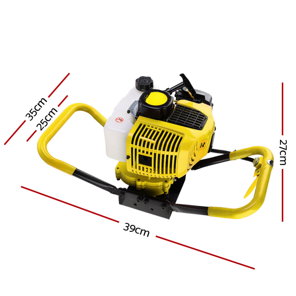 Motor Post Hole Digger Engine Petrol Earth Auger - 80CC