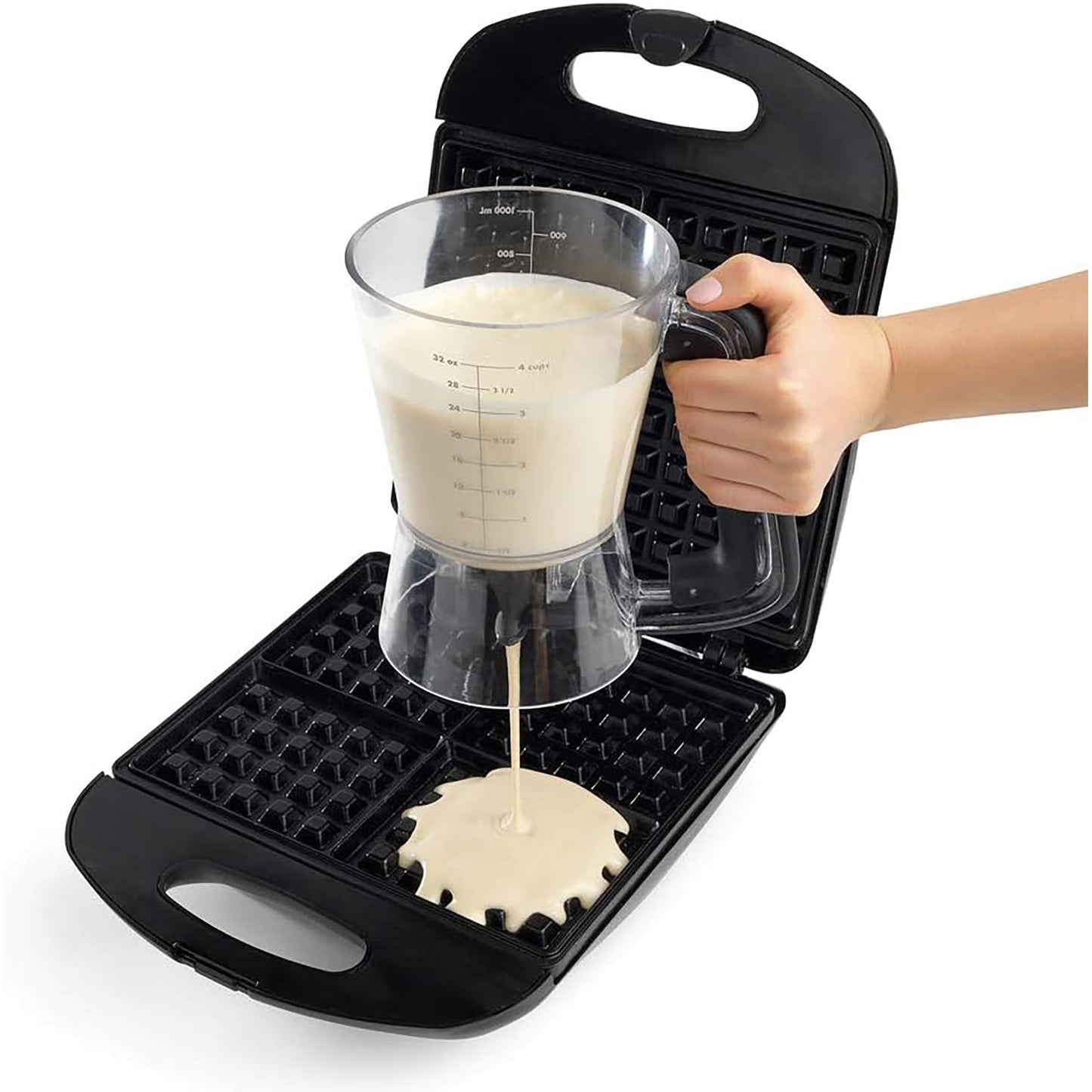 BPA Free Easy to Use Precision Batter Dispenser -  Black