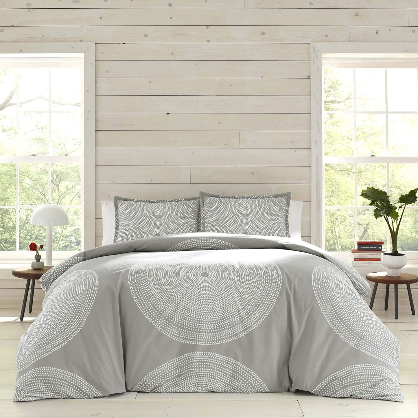 Smooth and Lightweight Cotton Percale Bed Sheet Set - Fokus Grey