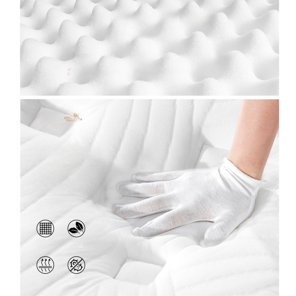 Bedding Euro Top Cool Gel Pocket Spring Mattress - 34cm Double/Queen/King