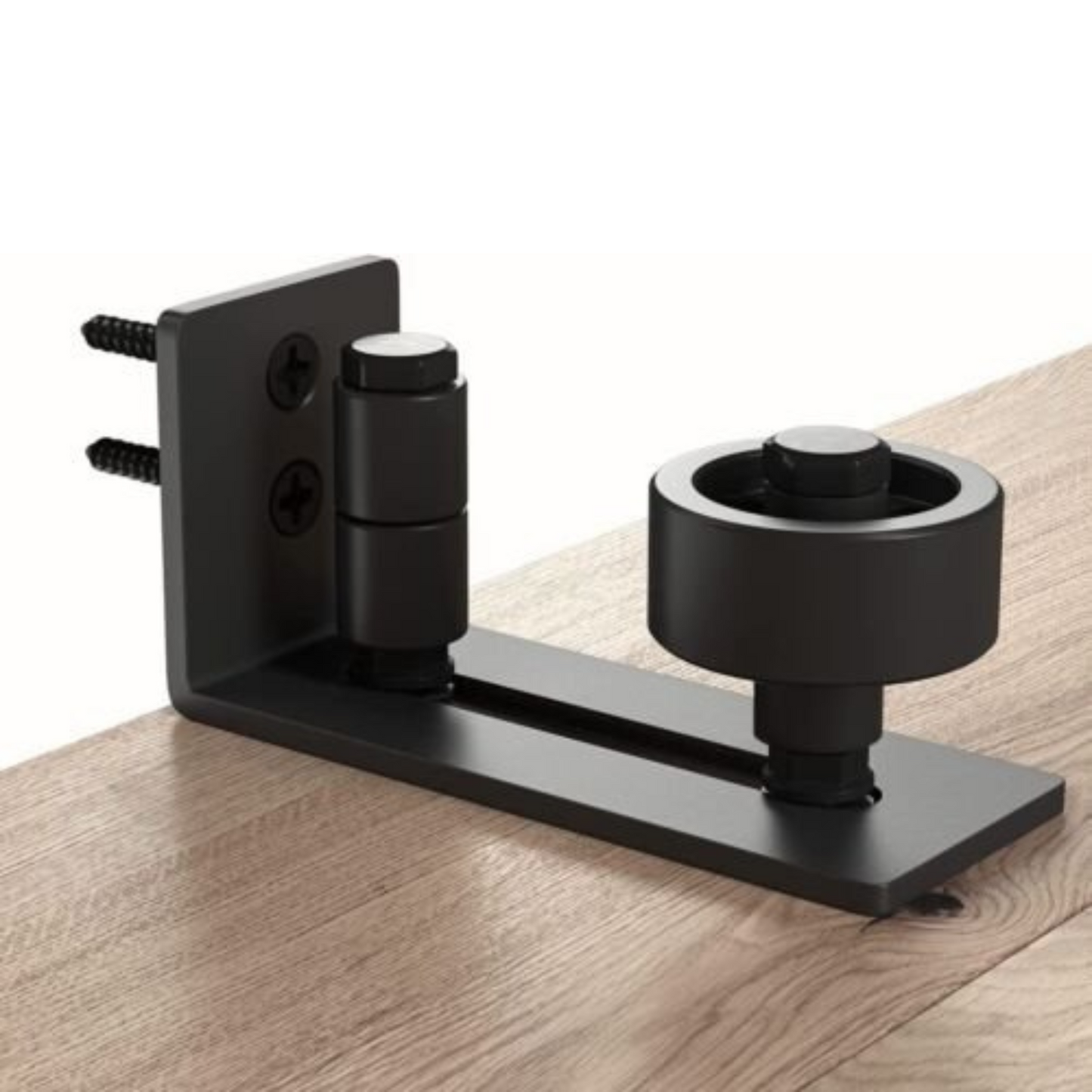 Adjustable Barn Door Sliding Hardware Wall Mount Floor Guide Roller