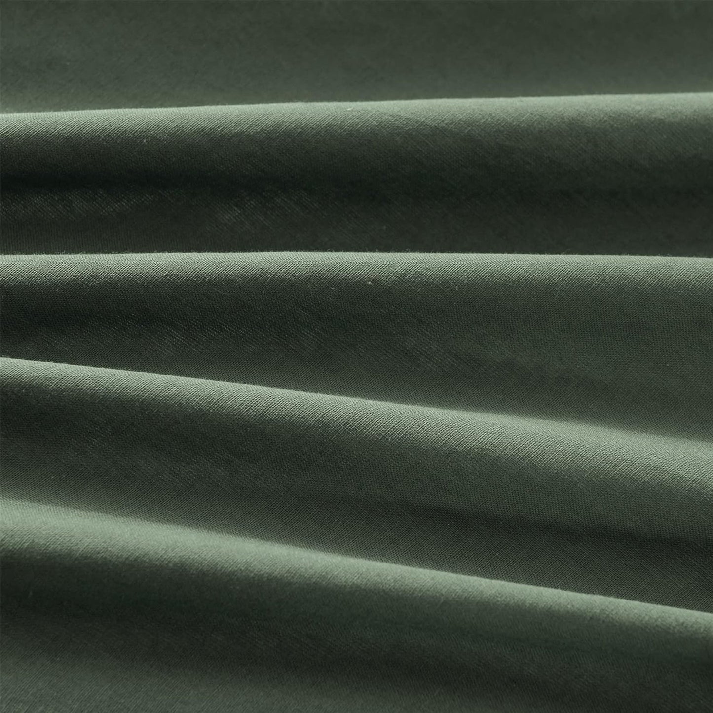 Ultra Soft 100% Washed Cloth Cotton Quilt Cover Set - Green