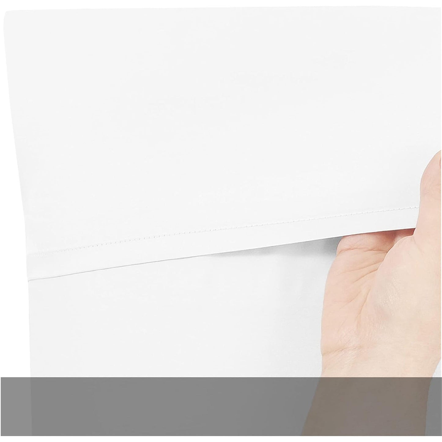 2 Pack Cooling Breathable Pillowcase with Envelope Closure - White