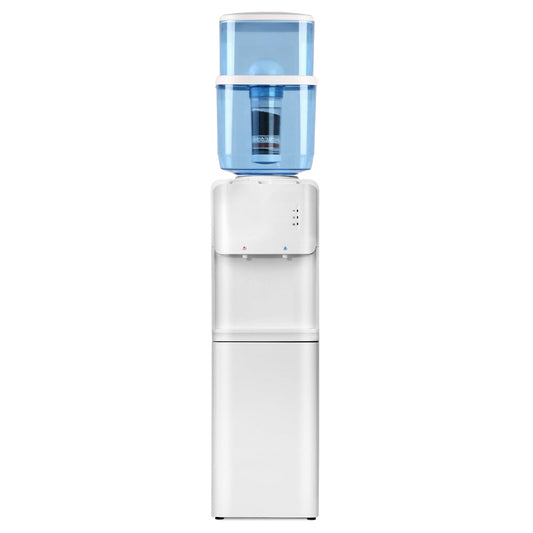 22L Water Cooler Dispenser Top Loading Hot Cold Taps Filter Purifier Bottle