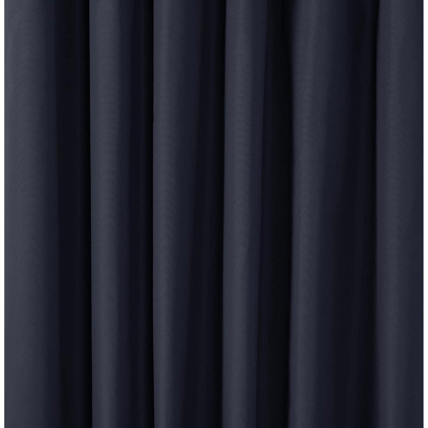 Room Darkening Blackout Window Curtains with Tie Backs Set 2 Panels - Black