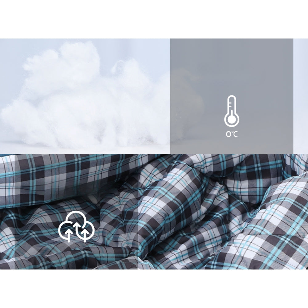Sleeping Bag Single Camping Hiking Winter Thermal - 190T