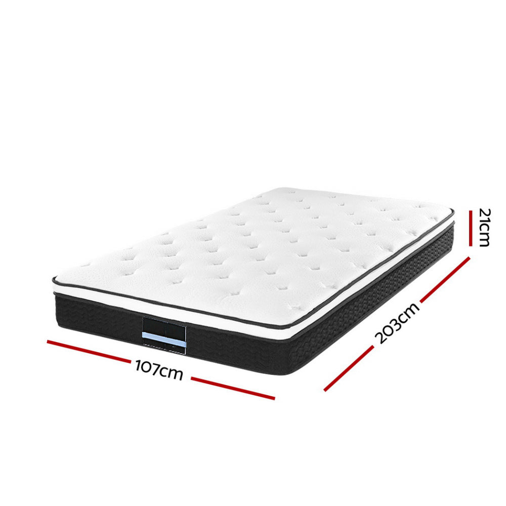 Bedding Euro Top Bonnell Spring Mattress - Single/King Single/Double/Queen/King