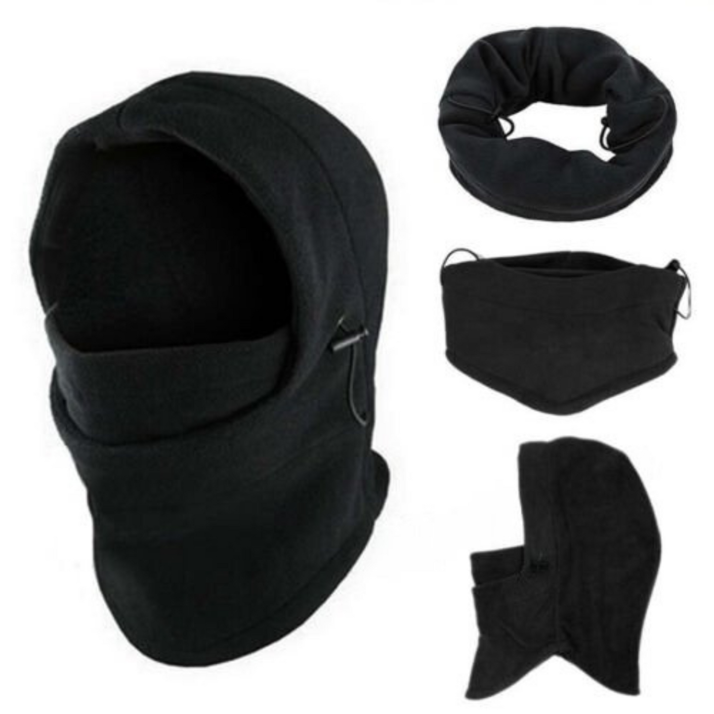 Winter Thermal Fleece Balaclava Ski Face Mask Hood Cap Neck Warmer