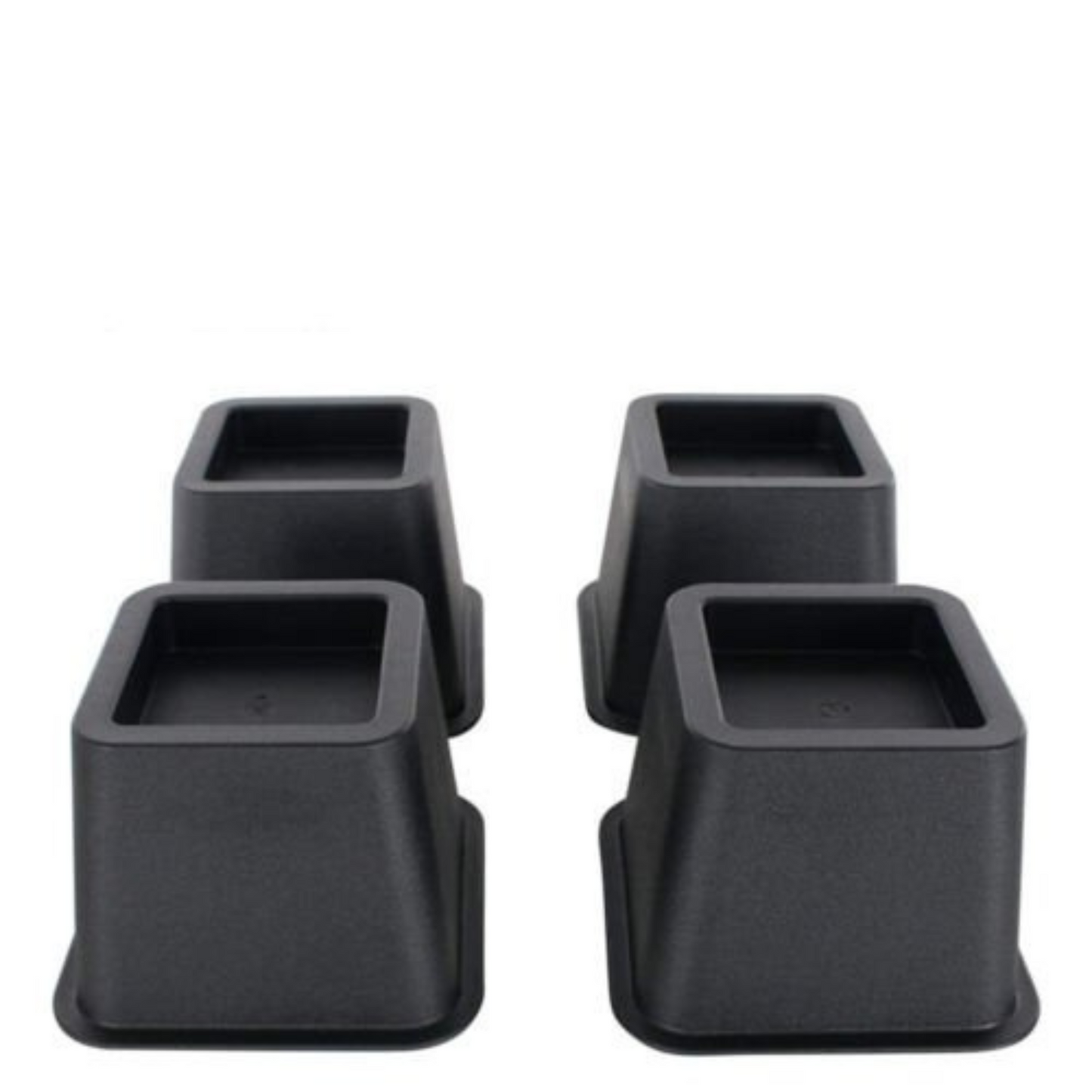 4 to 8pcs Black Furniture Leg Extender Stands Chair Bed Riser Elephant Feet