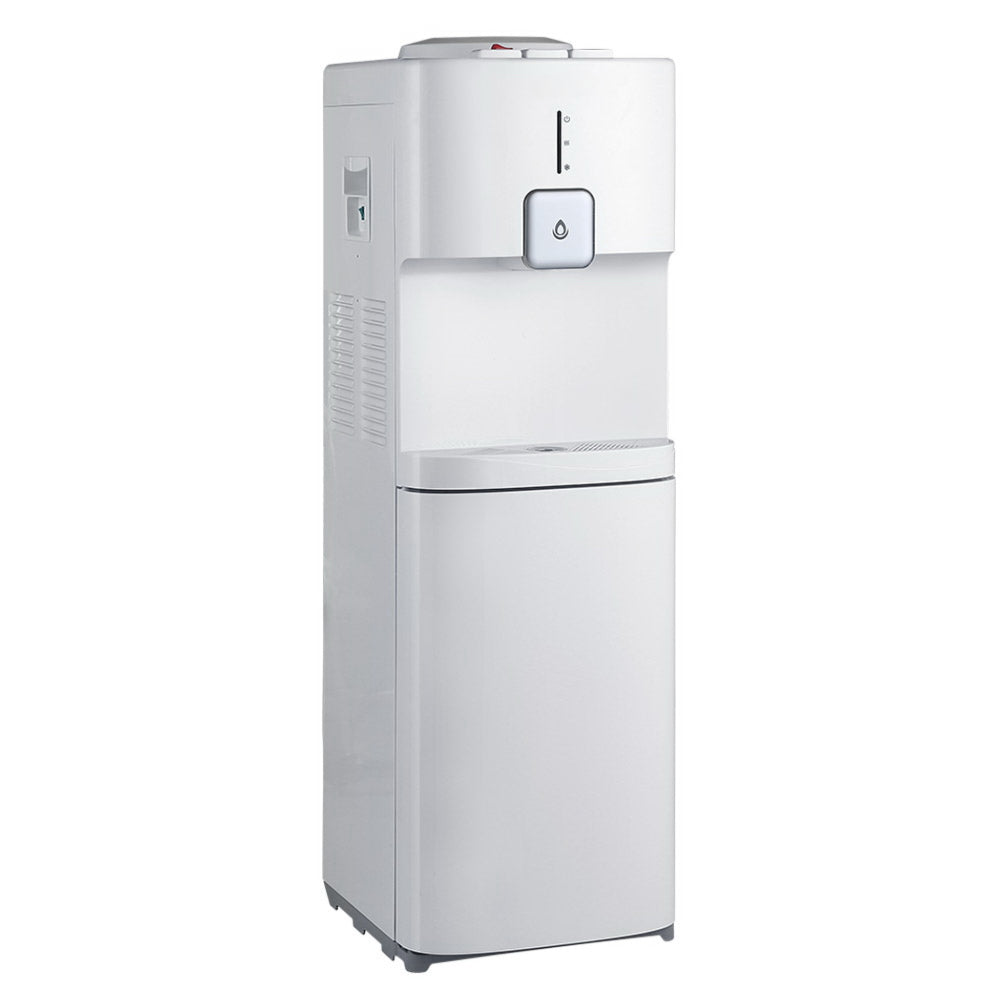 Water Dispenser Cooler Hot Cold Taps Purifier Stand 20L Cabinet White