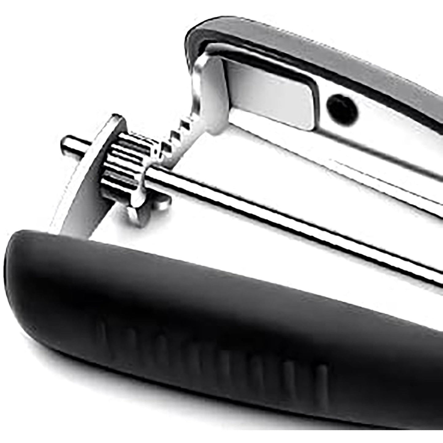 Stainless Steel Ice Cream Scoop with Trigger and Soft Silicone Handle - Black