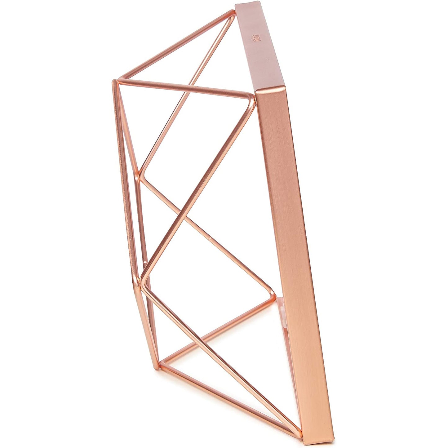 Geometric Prisma Picture Frame Photo Display for Desk Wall  4x6 Inch - Copper