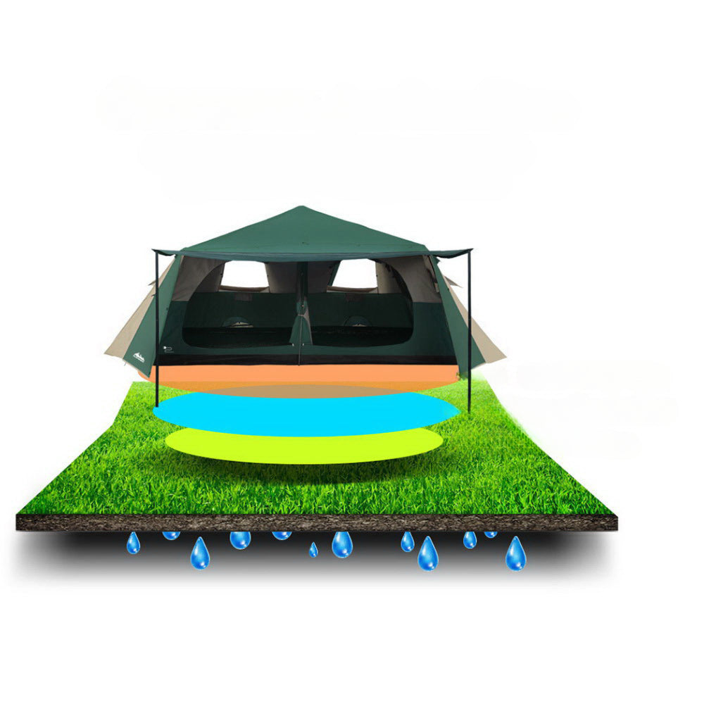 Camping Tent Pop Up Family Hiking Beach Dome - Fits 8 Person
