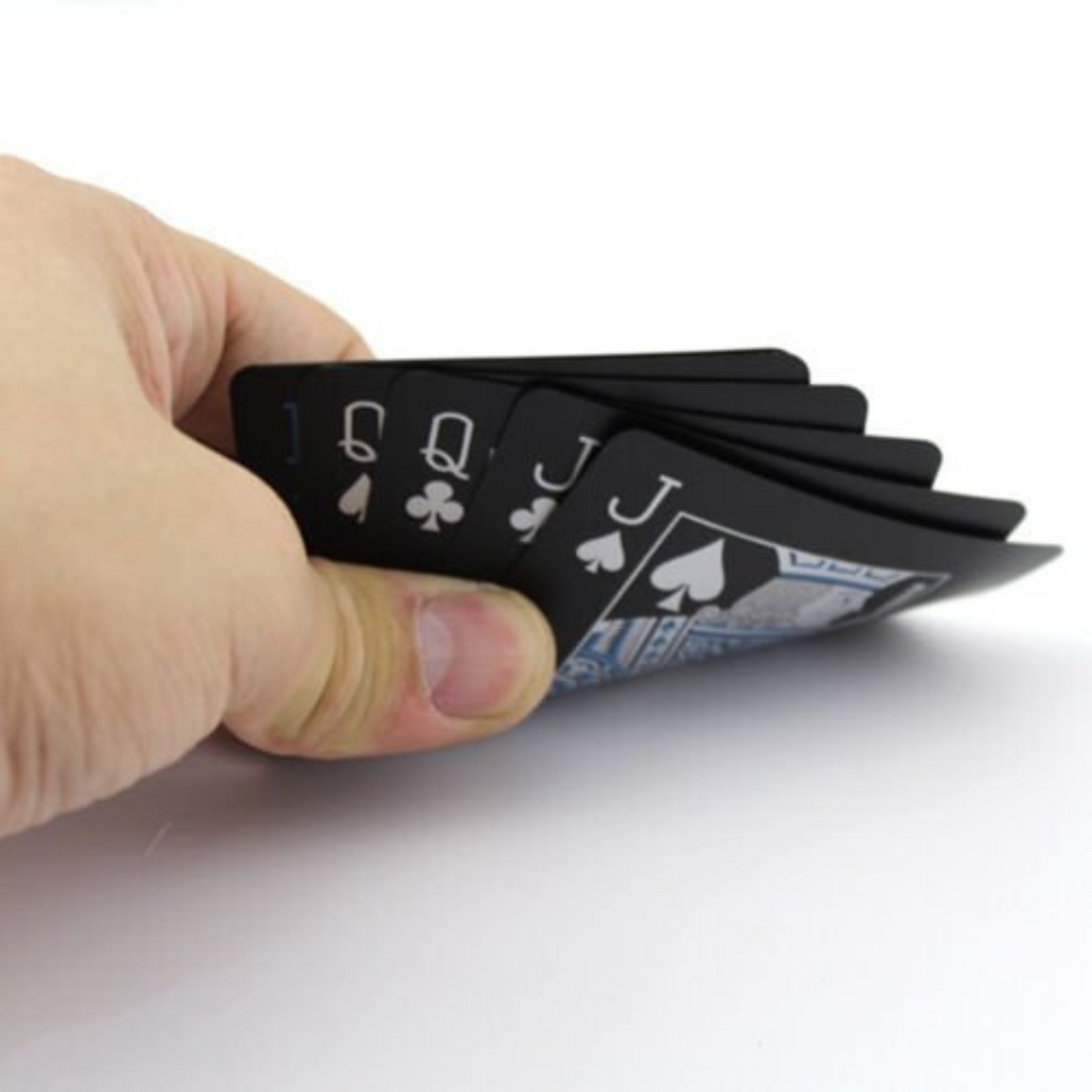 Waterproof Black PVC Poker Deck Plastic Magic Table Game Club Cards
