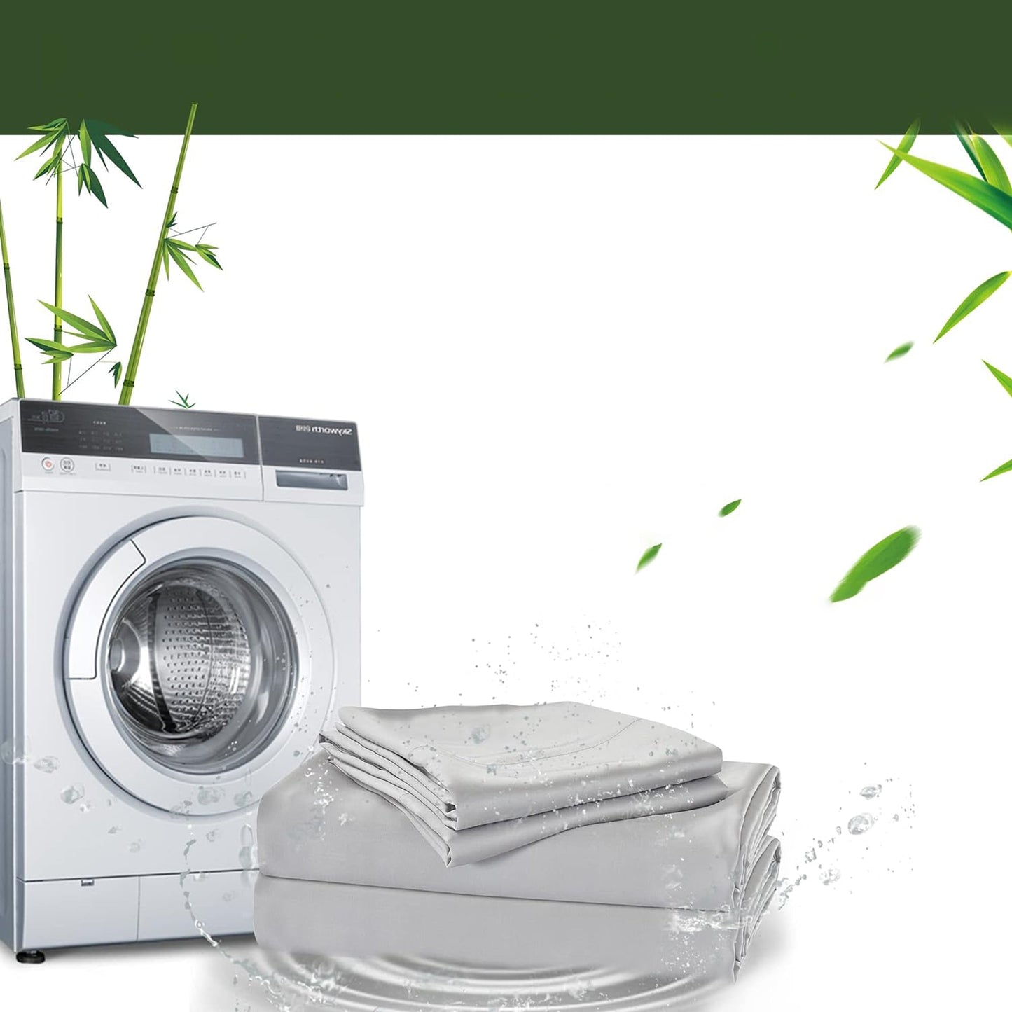 2 Pack Cooling Breathable Pillowcase with Envelope Closure - Silver