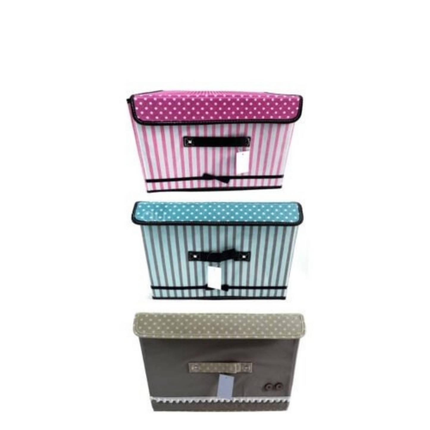 Foldable Storage Cube with Cover Fabric Toy Organizer Box