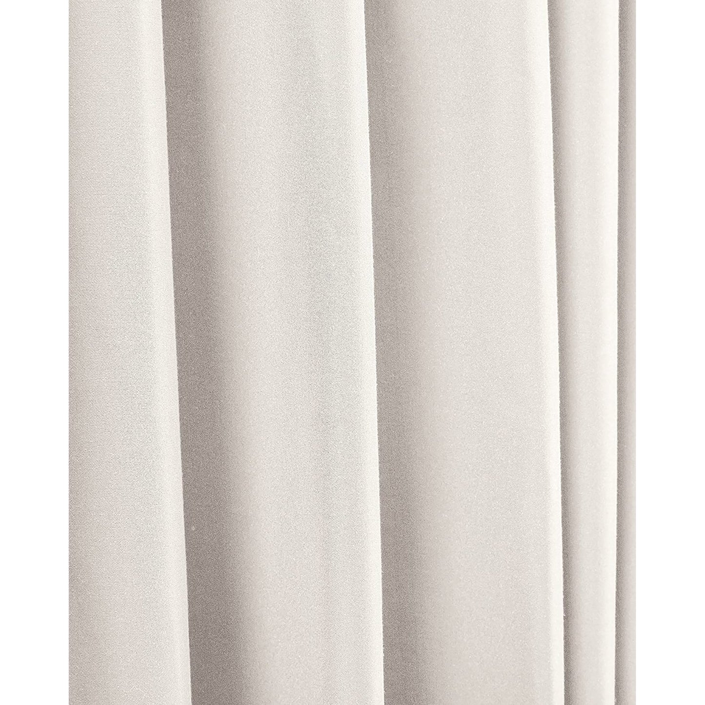 Room Darkening Blackout Window Curtains with Tie Backs Set 2 Panels - Beige