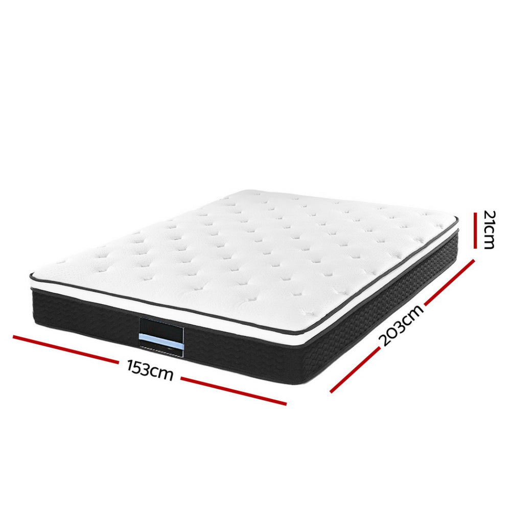 Bedding Euro Top Bonnell Spring Mattress - Single/King Single/Double/Queen/King