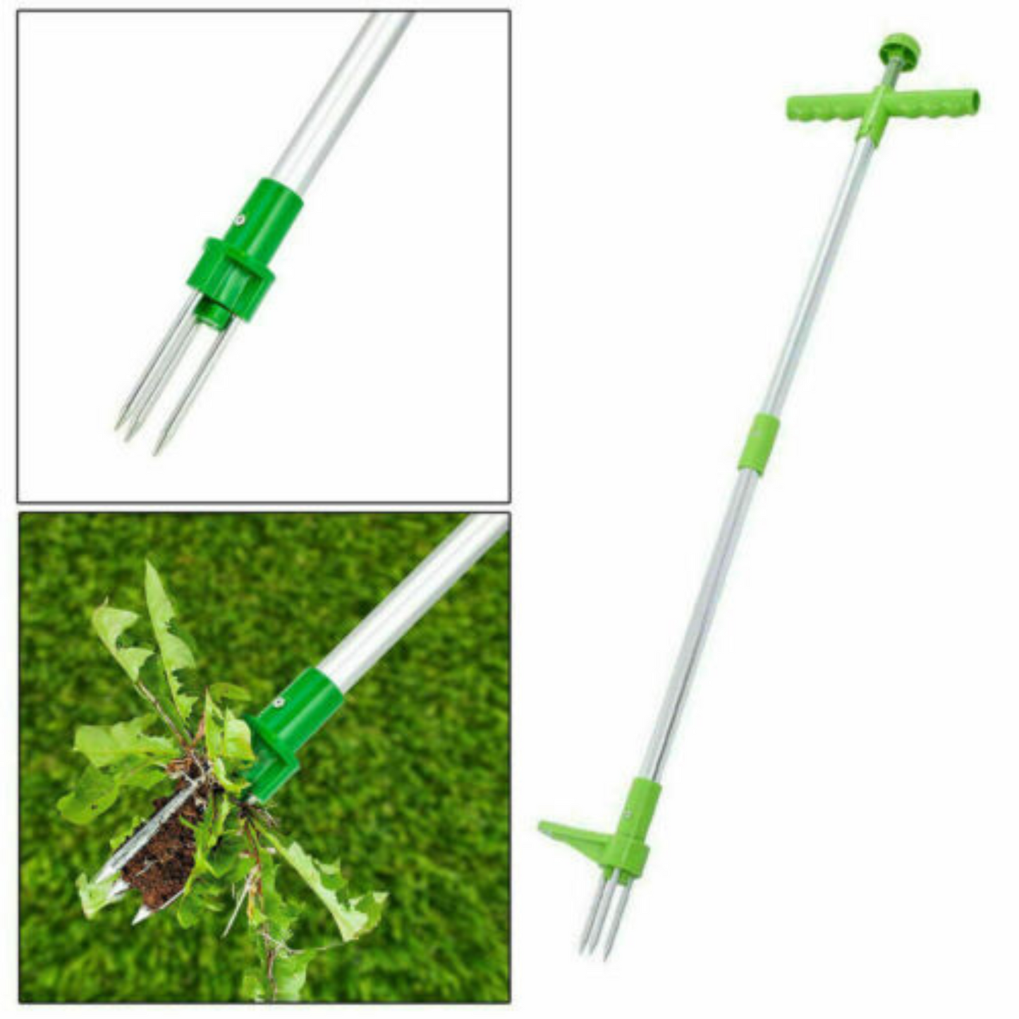 Garden Weed Puller Weeder Twister Lawn Root Killer Remover Tool