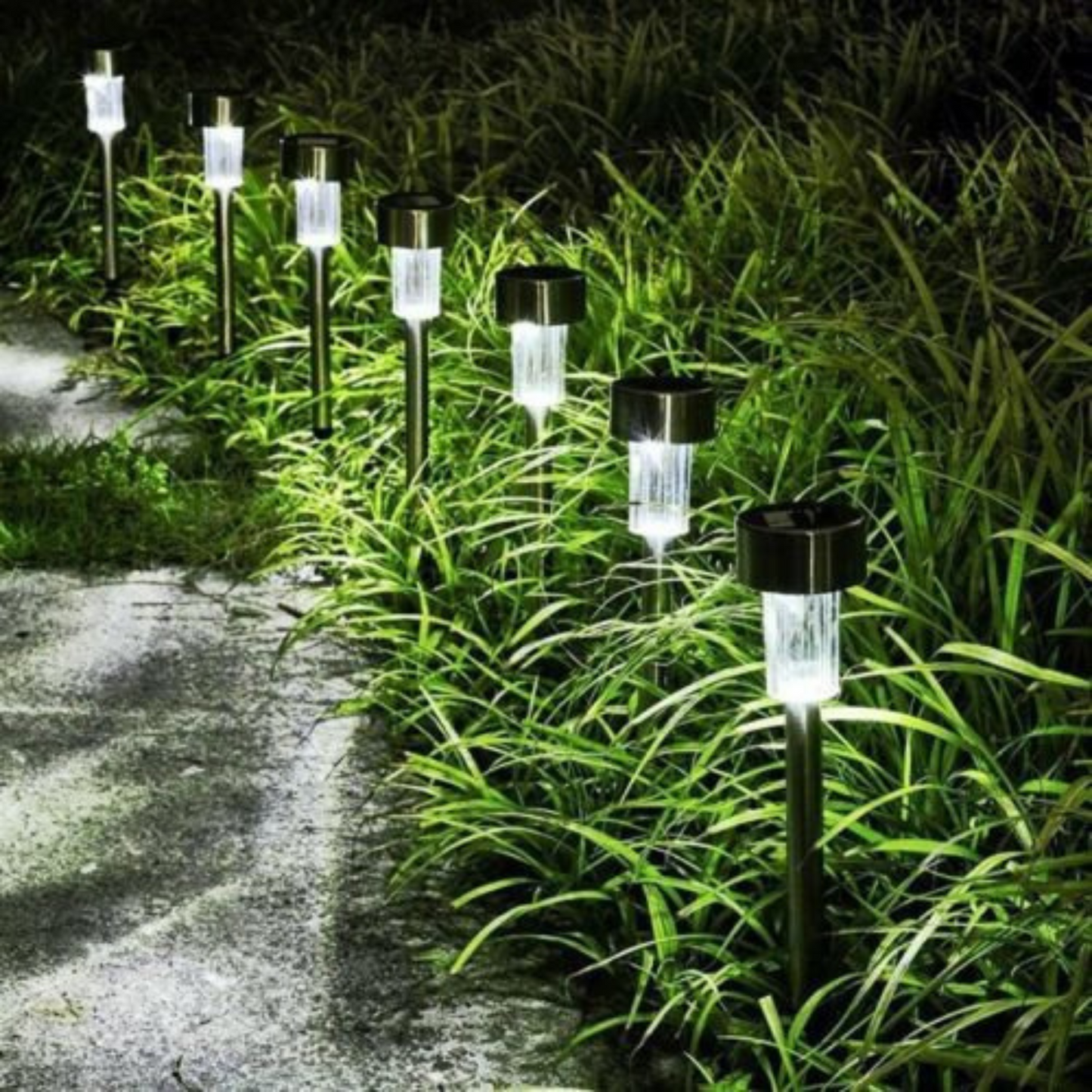Outdoor Ground Waterproof Solar Lights Garden Lawn LED Pathway Lamps