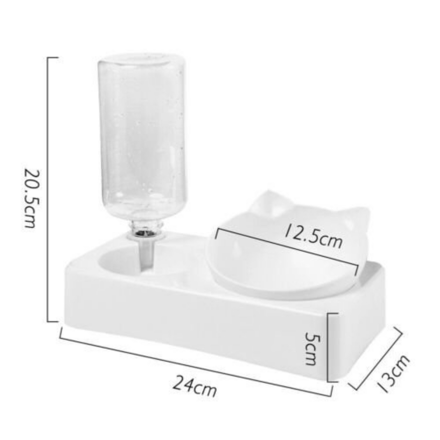 Automatic Water Feeder Pet Dog Cat Food Dispenser with Self Feeding Bowl Bottle