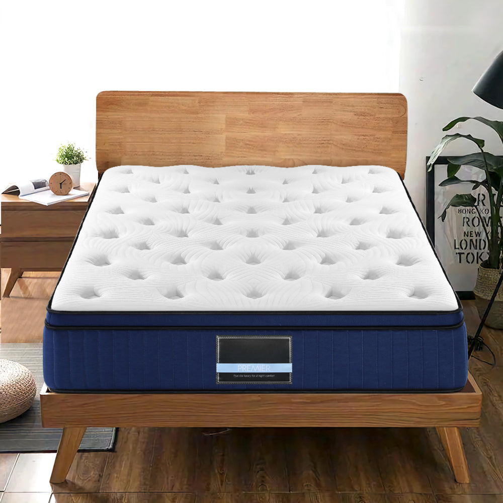 Bedding Euro Top Cool Gel Pocket Spring Mattress - 34cm Double/Queen/King