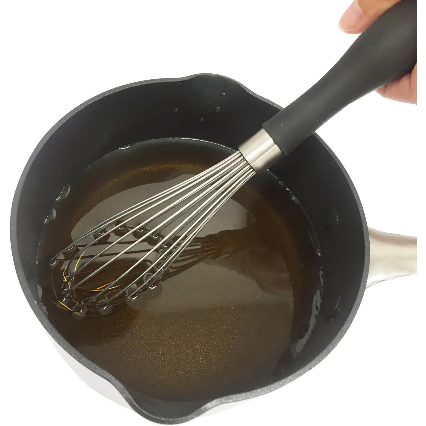 Soft Grip Kitchen Whisk 9 Inch - Black