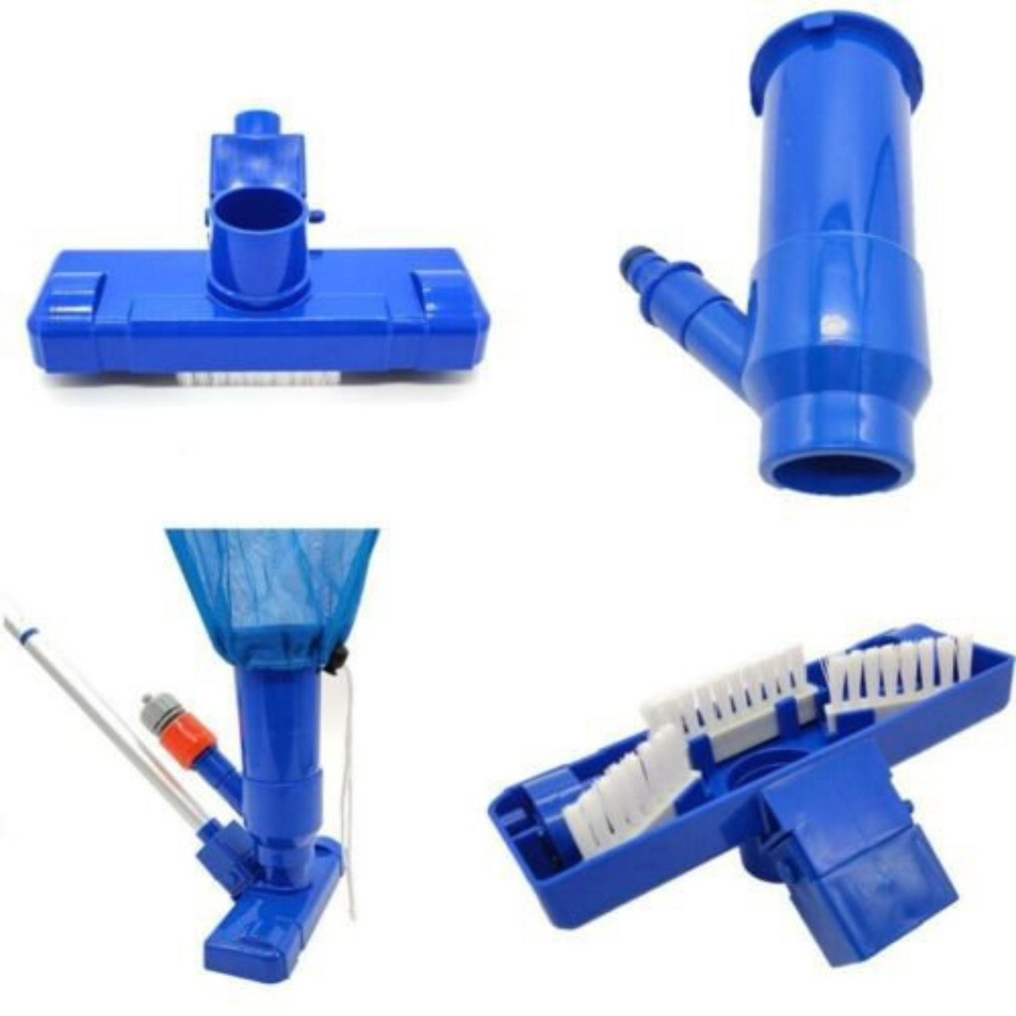 Swimming Pool Spa Pond Vacuum Cleaner Set with Brush and Pole