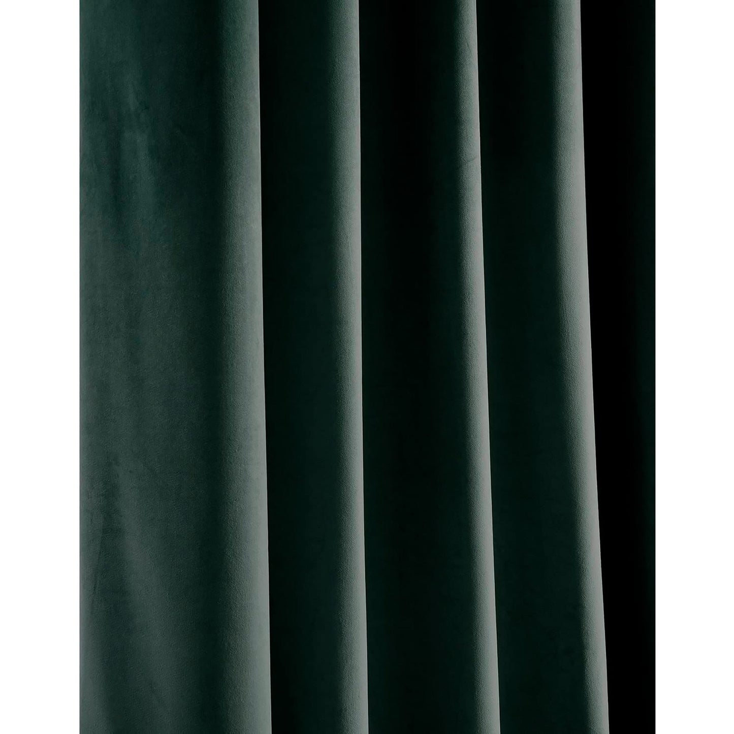 1 Panel Heritage Plush Velvet Curtain for Bedroom and Living Room 50x96 Inch -  Forestry Green