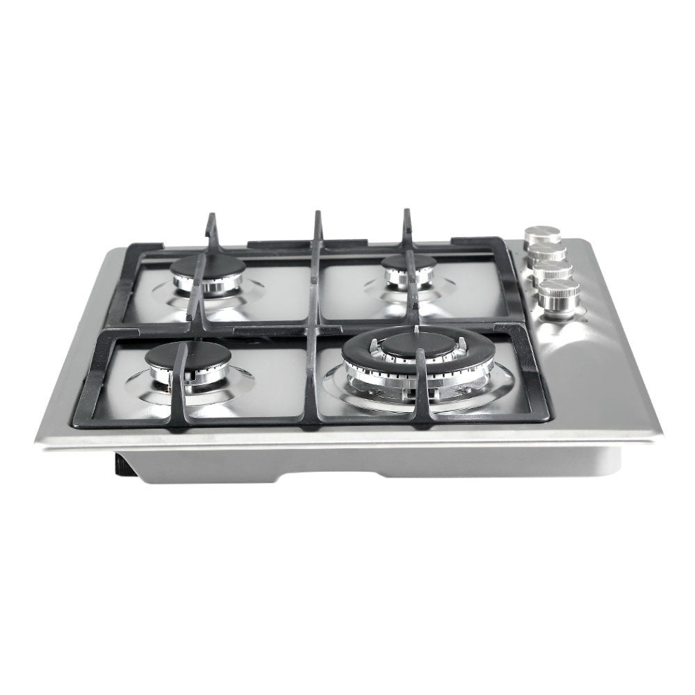 60cm Gas Cooktop Stainless Steel 4 Burners Kitchen Stove Cook Top NG LPG