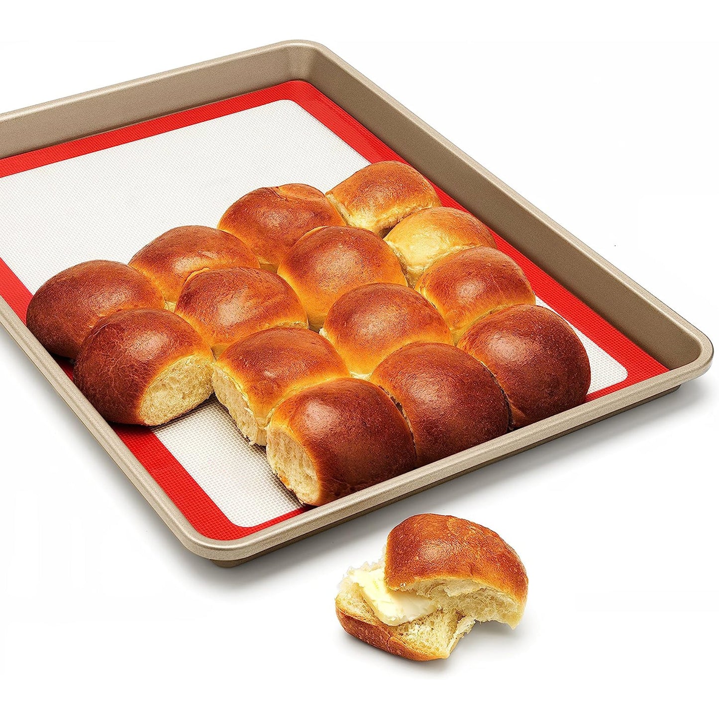 Durable Food Safe Silicone Baking Mat - Red