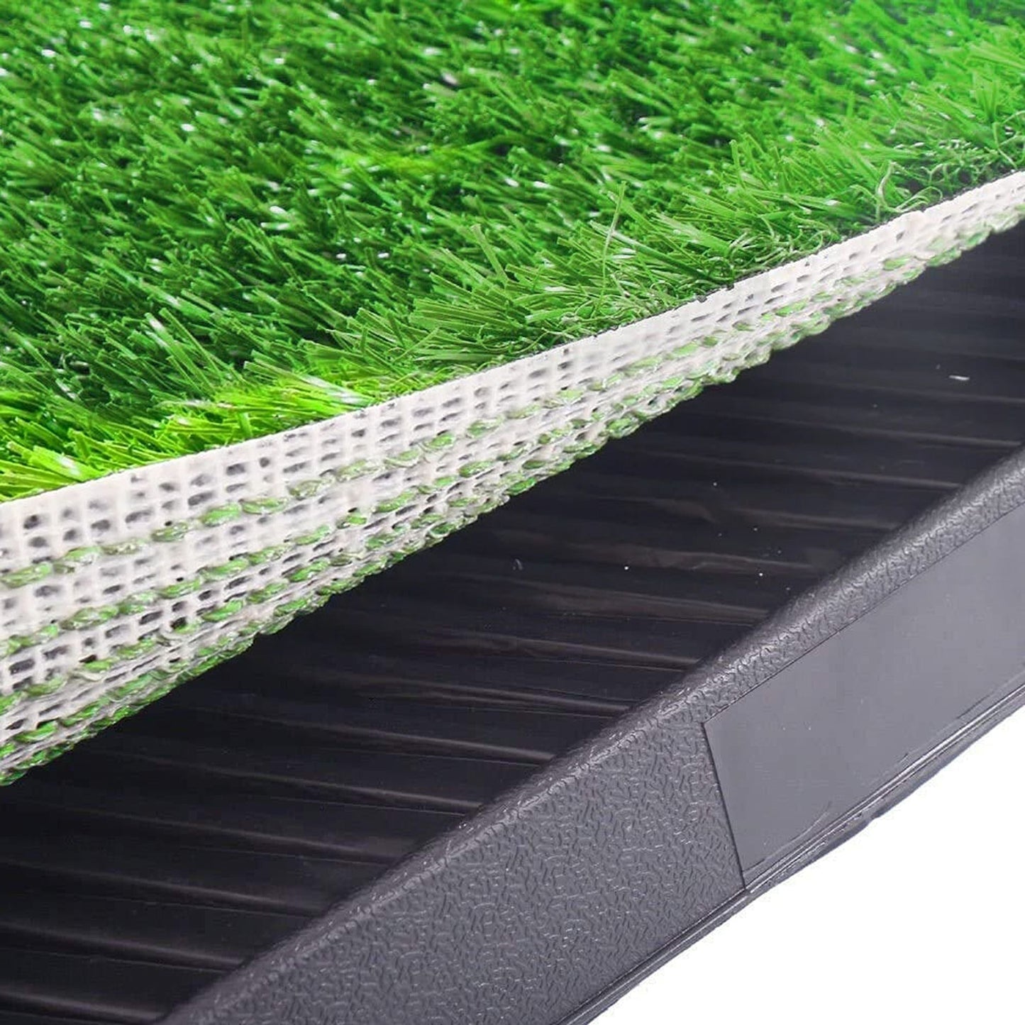 Indoor Dog Potty Training Toilet with Large Grass Mat Tray