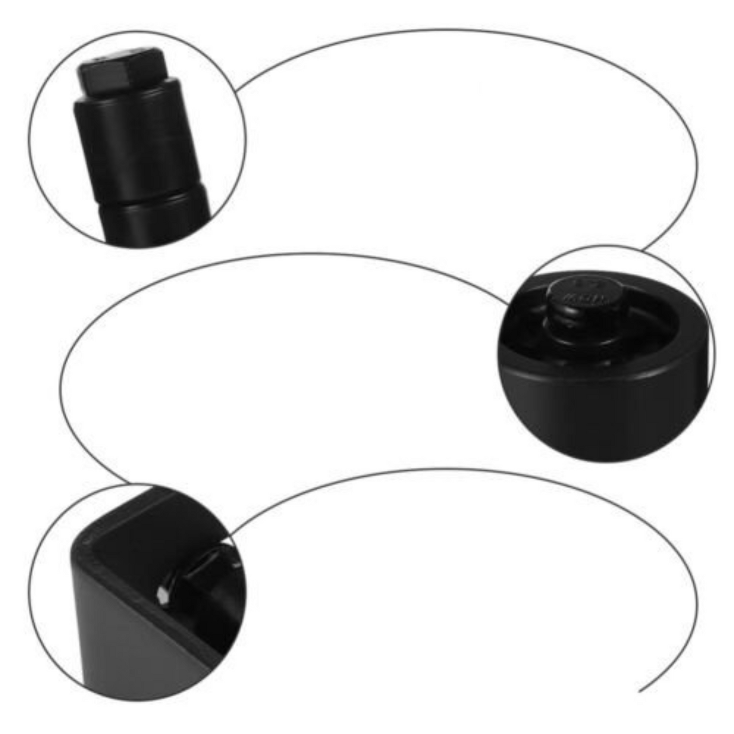 Adjustable Barn Door Sliding Hardware Wall Mount Floor Guide Roller