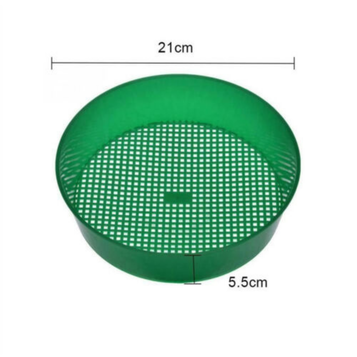 2pcs Garden Sieve for Soil Sand Green Mesh Stone Soil Small Gravel Sieves