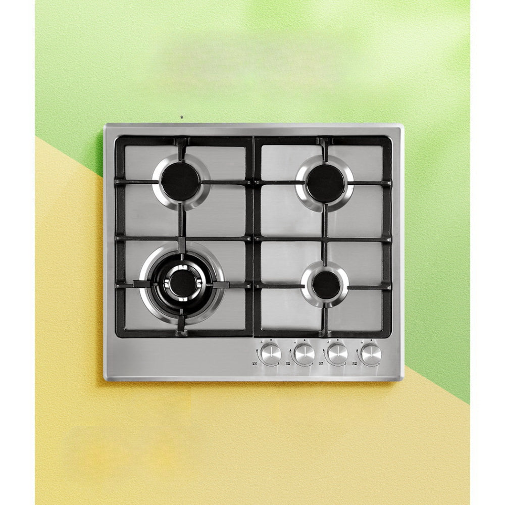 60cm Gas Cooktop Stainless Steel 4 Burners Kitchen Stove Cook Top NG LPG