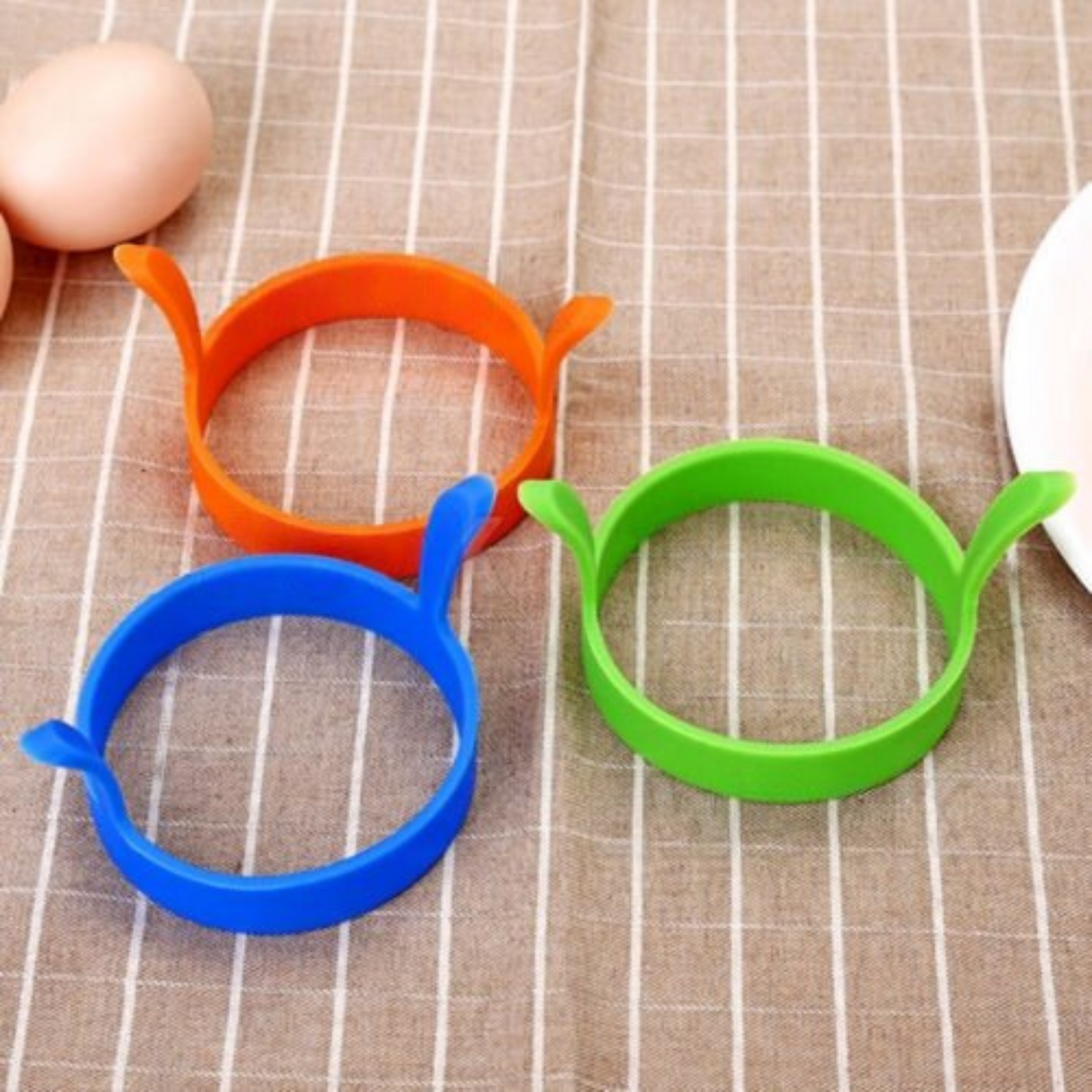 4pcs Silicone Egg Rings Non Stick Kitchen Baking Tools for Pancakes