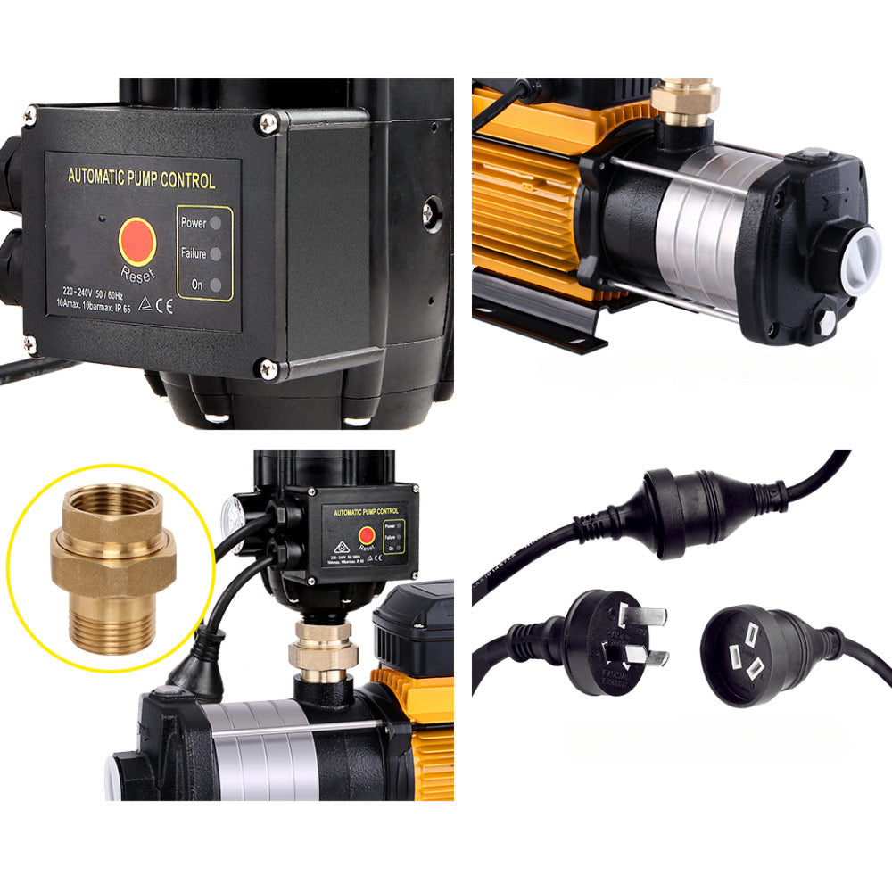 Multi Stage Water Pump Pressure Tank Garden Irrigation - 2500W