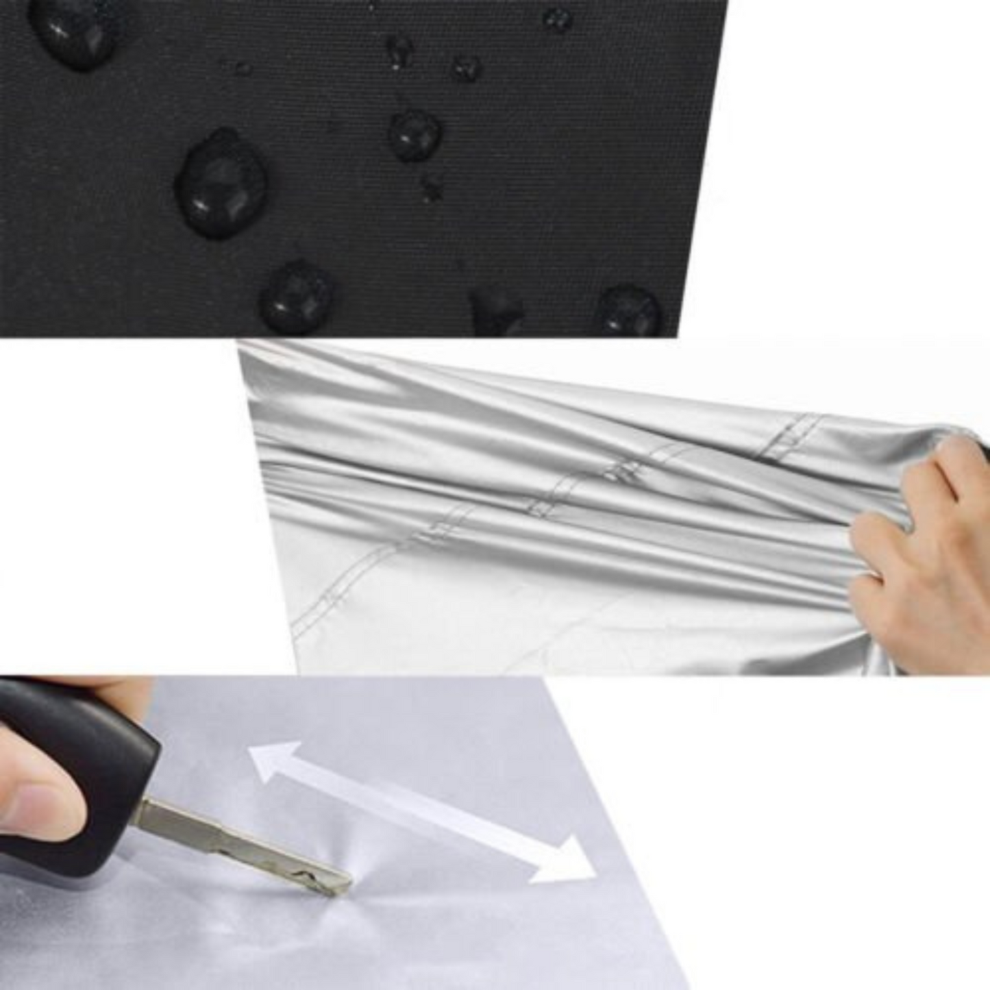 190T Waterproof Sedan Car Cover Full Coverage UV Sun Rain Protection