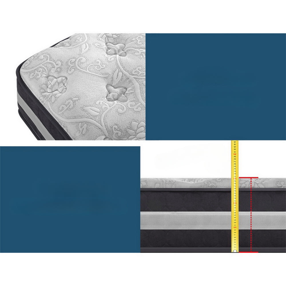 Mattress 7 Zone Bed Pocket Spring Medium Firm Foam - King Single/Double/Queen/King