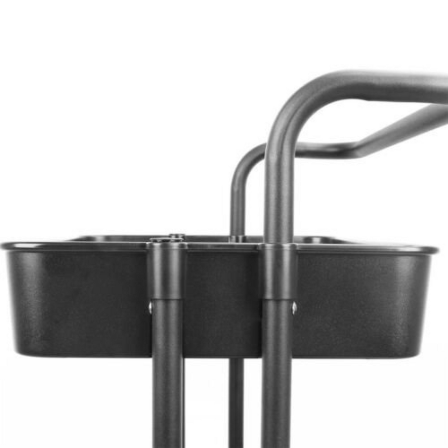 3-Tier Rolling Storage Cart with Handle Basket Serving Trolley Organizer