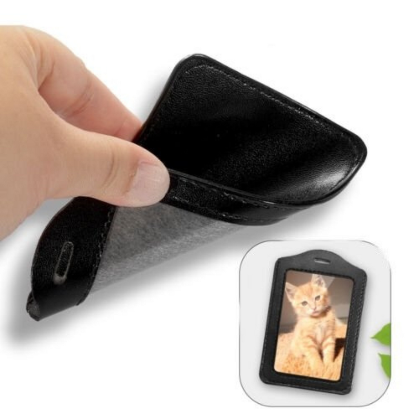 Retractable Lanyard ID Card Holder Business Badges Security Pass with Key Ring