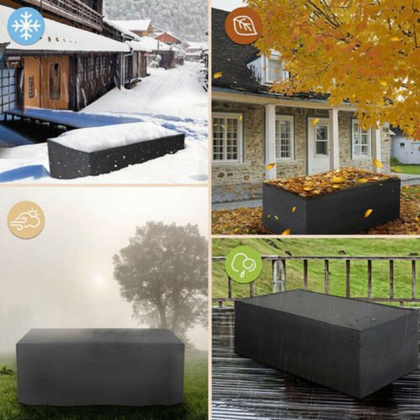 Outdoor Waterproof Furniture Cover Garden Patio UV Rain Table Chair Protector