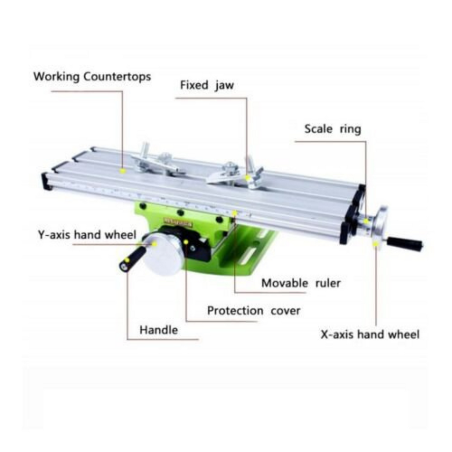 Multifunction Bench Clamp Cross Slide Drill Press Vice Woodworking Tool