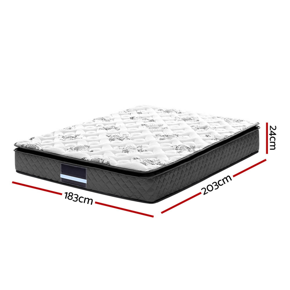 Bedding Bonnell Spring Mattress Topper - Single/King Single/Double/Queen/King