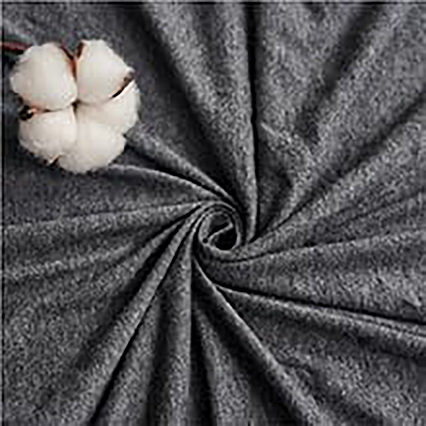 Breathable Skin-Friendly Ultra Soft Cotton Jersey Bed Sheet Set - Charcoal Marle
