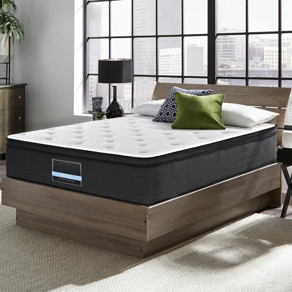 Bedding Euro Top Pocket Spring Mattress - 34cm Double/Queen/King